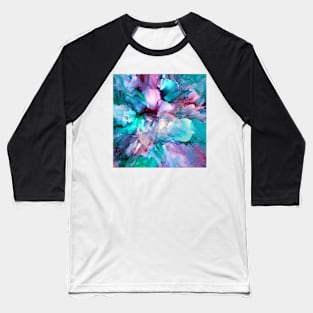 Bloomin Crazy Abstract flower Baseball T-Shirt